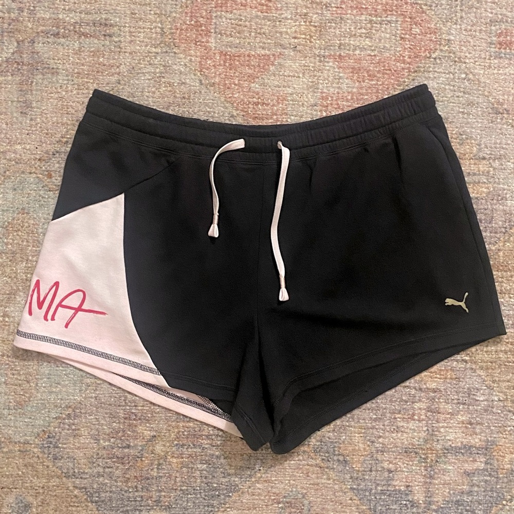 PUMA Girls Active Drawstring Sweat Shorts